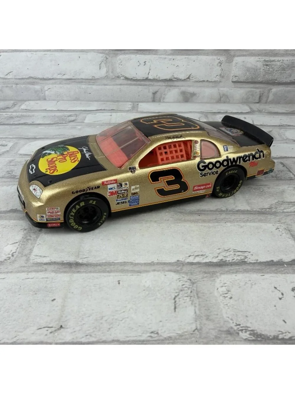 Hasbro 1998 Dale Earnhardt #3 Bass Pro Shops Gold 1/24 Diecast 50th Anniversary